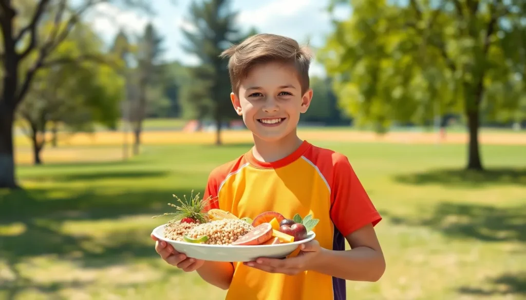 child athlete meal plan